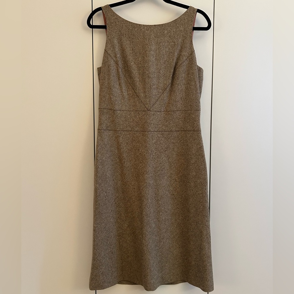 Ann Taylor Classic Brown wool Midi Dress
